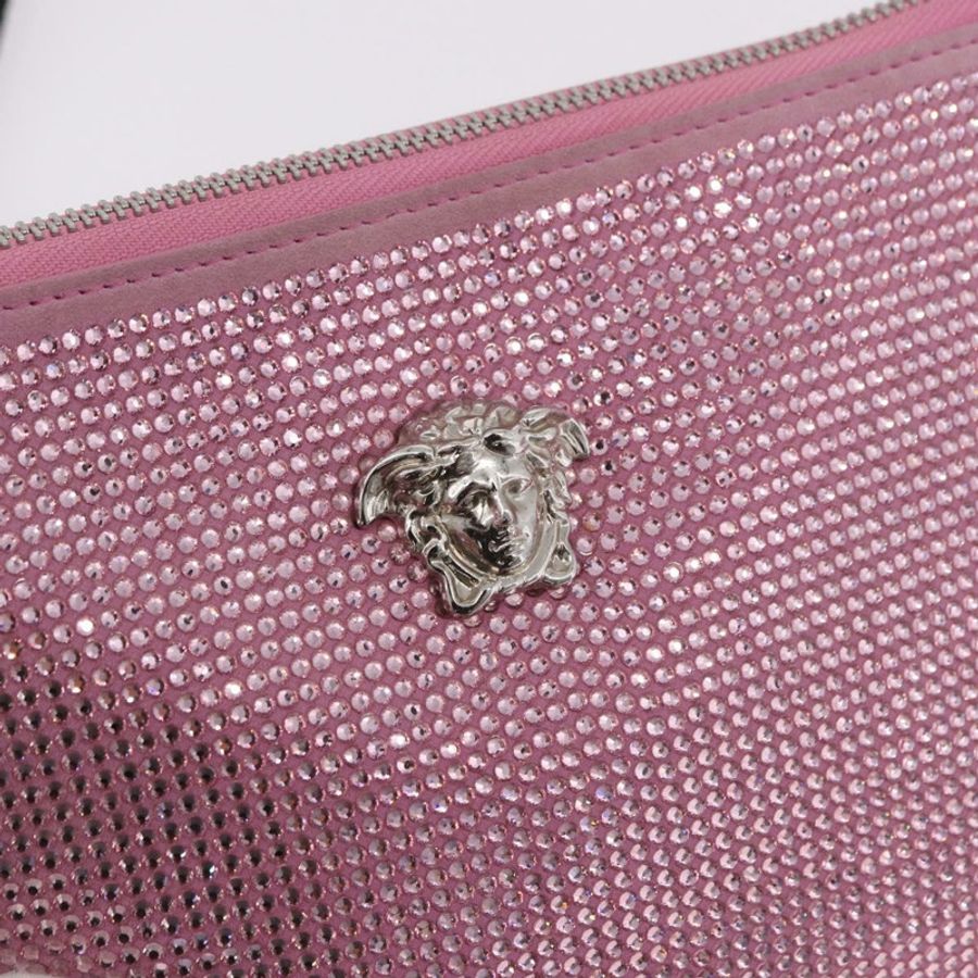 【日本直送】范思哲 (VERSACE) 粉紅銀色皮革肩背包,正品 BA13994A-17