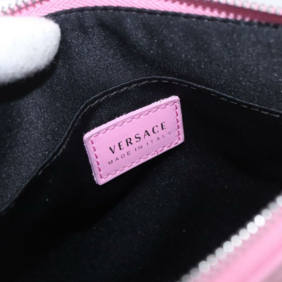 【日本直送】范思哲 (VERSACE) 粉紅銀色皮革肩背包,正品 BA13994A-18