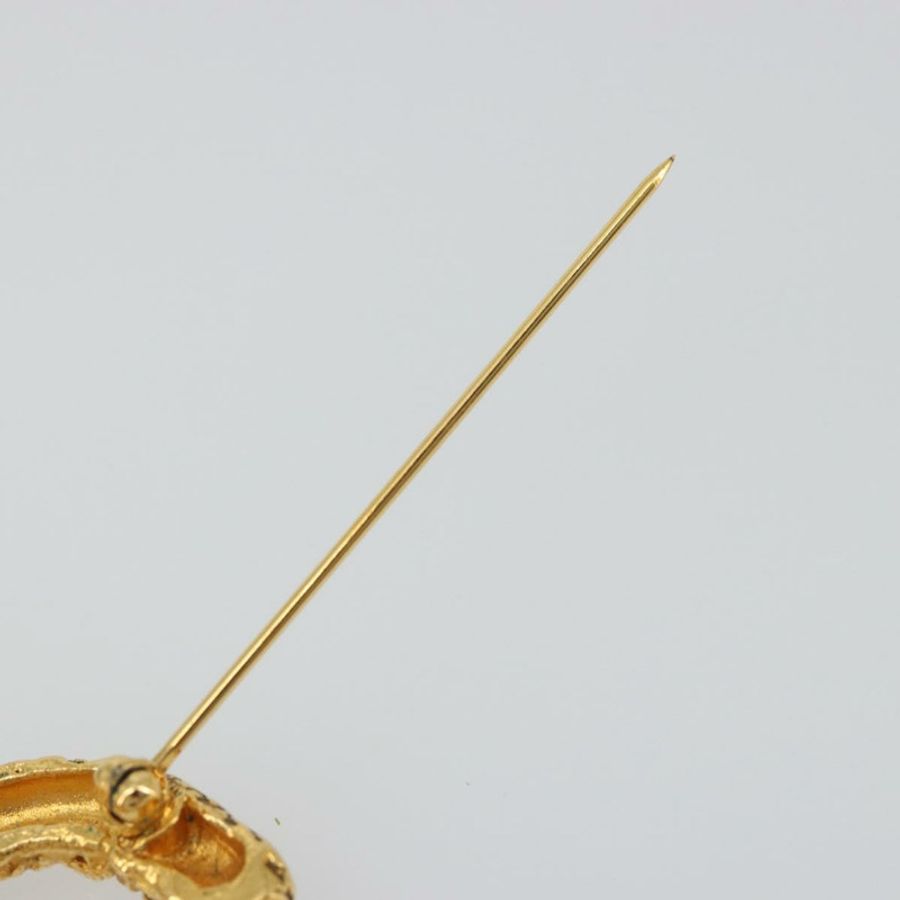 【日本直送】香奈兒熔岩胸針 金屬金 CC 標誌 BA14046V-6