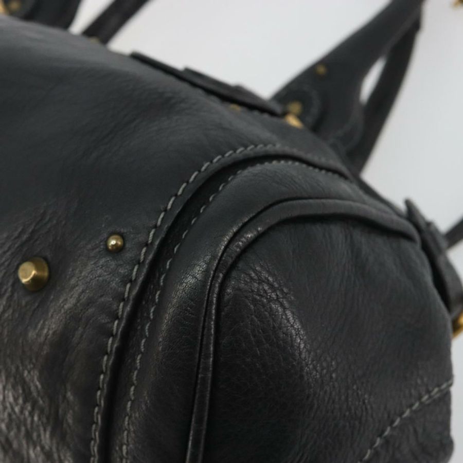 【日本直送】Chloe Paddington 手提包,黑色、金色、銀色皮革,正品 fm5413V-15