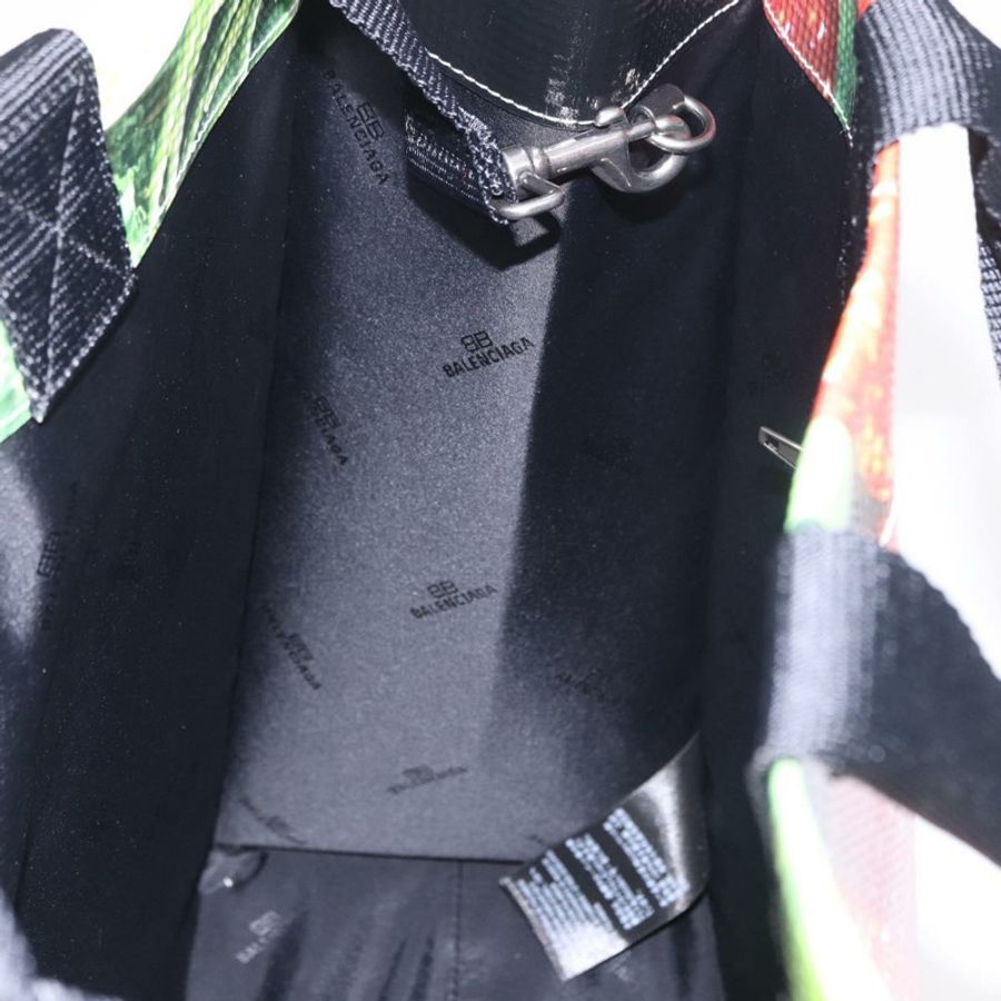 【日本直送】BALENCIAGA 安特衛普手提包 皮革 兩用 綠色 銀色 787982 Auth mr2691V-20