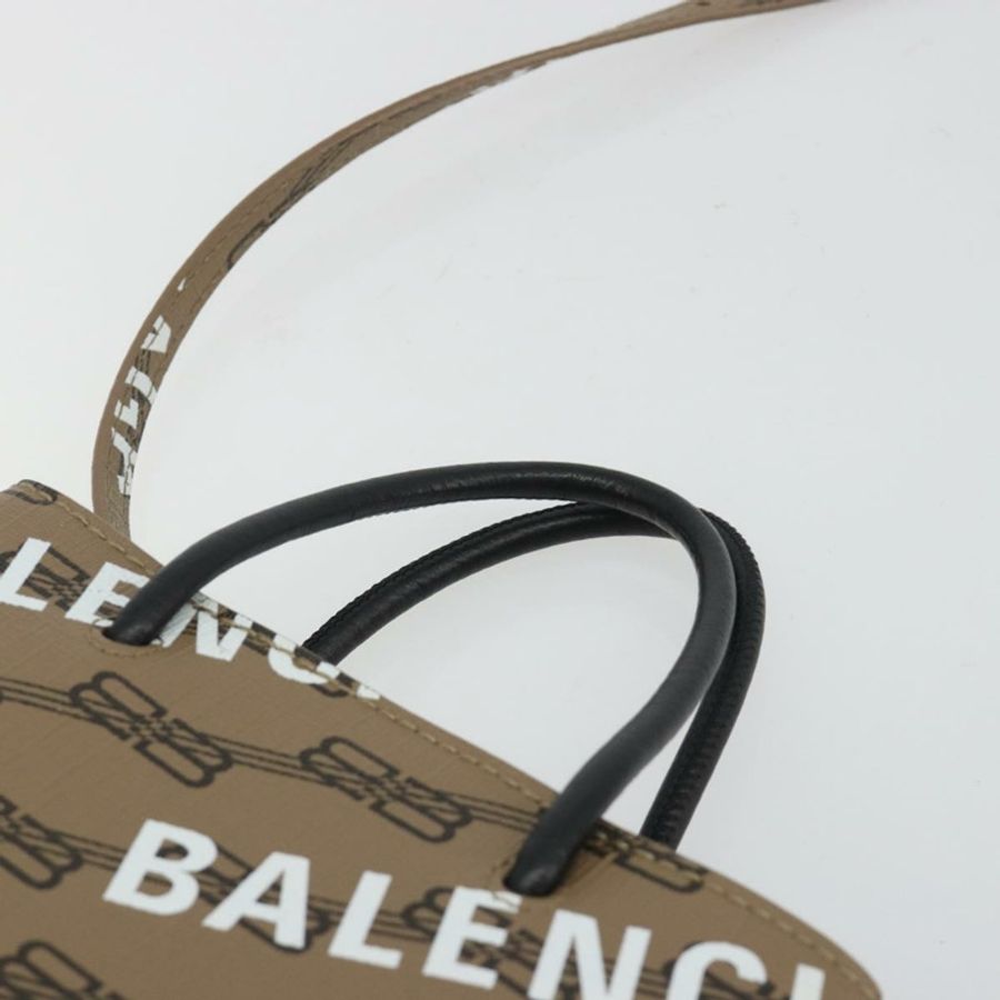 【日本直送】BALENCIAGA 大號購物手提包 皮革 兩用 棕色/金色 693805 Auth mr2711A-7