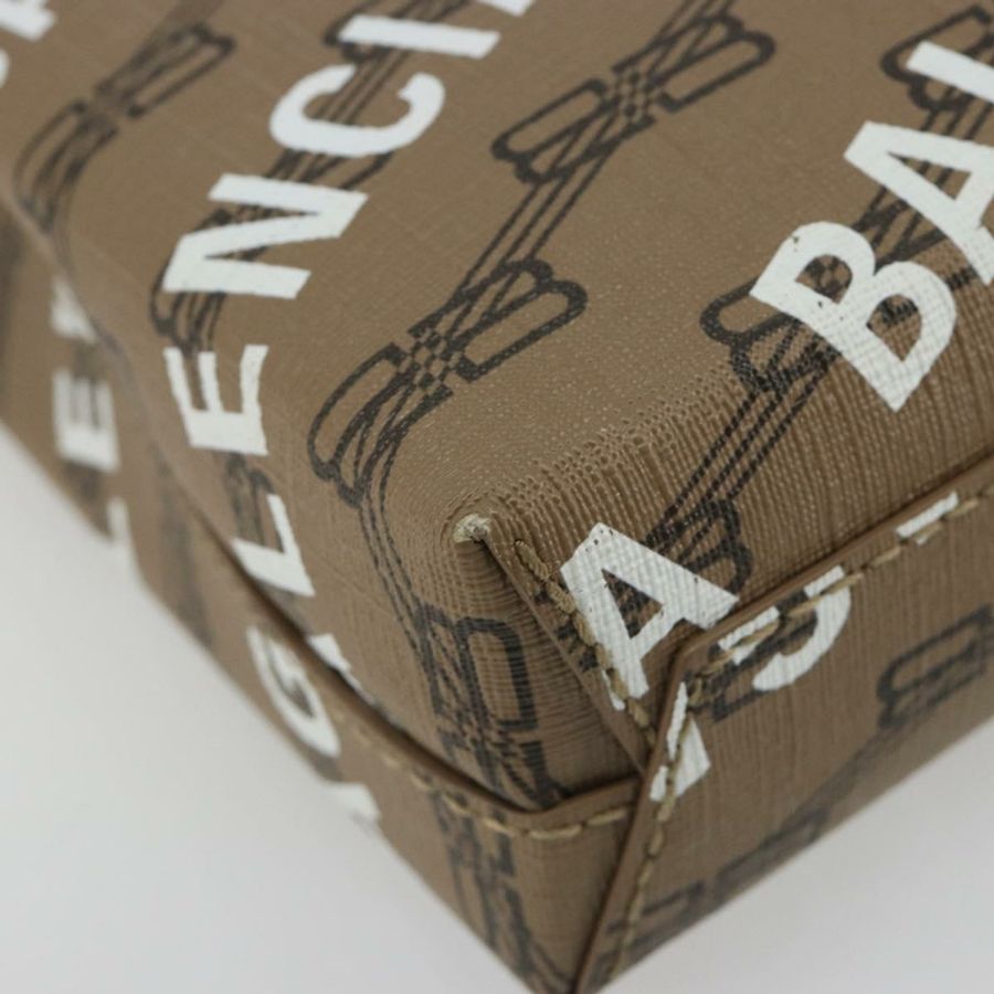 【日本直送】BALENCIAGA 大號購物手提包 皮革 兩用 棕色/金色 693805 Auth mr2711A-9