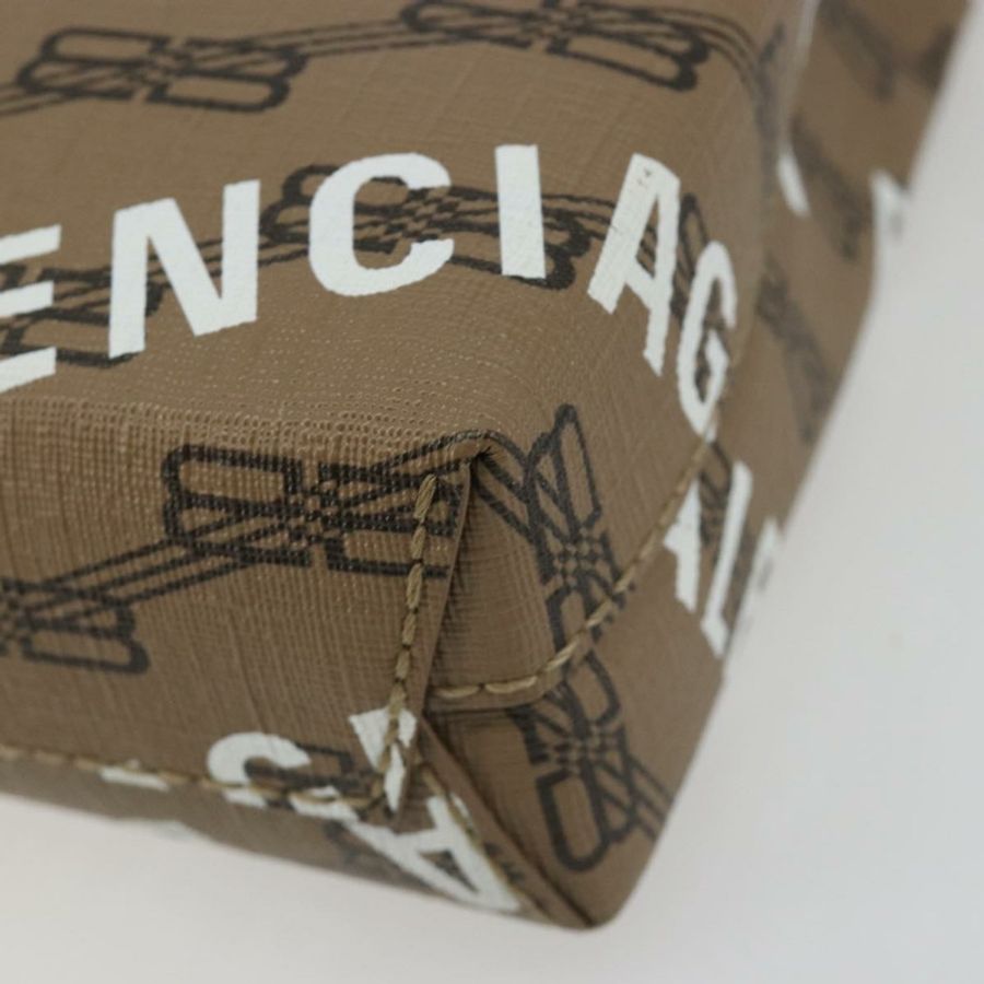 【日本直送】BALENCIAGA 大號購物手提包 皮革 兩用 棕色/金色 693805 Auth mr2711A-14