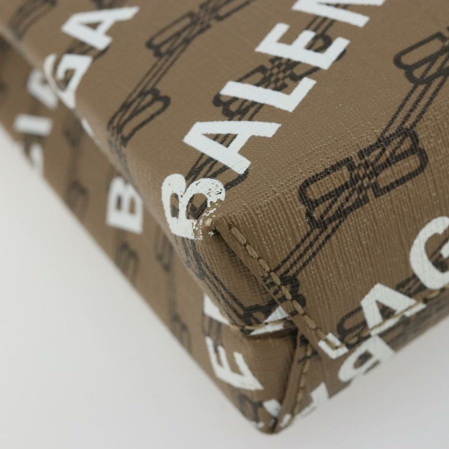 【日本直送】BALENCIAGA 大號購物手提包 皮革 兩用 棕色/金色 693805 Auth mr2711A-15