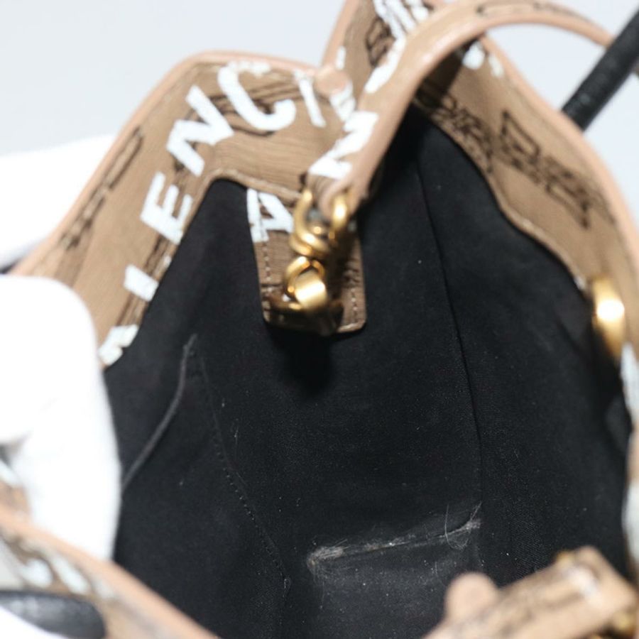 【日本直送】BALENCIAGA 大號購物手提包 皮革 兩用 棕色/金色 693805 Auth mr2711A-18