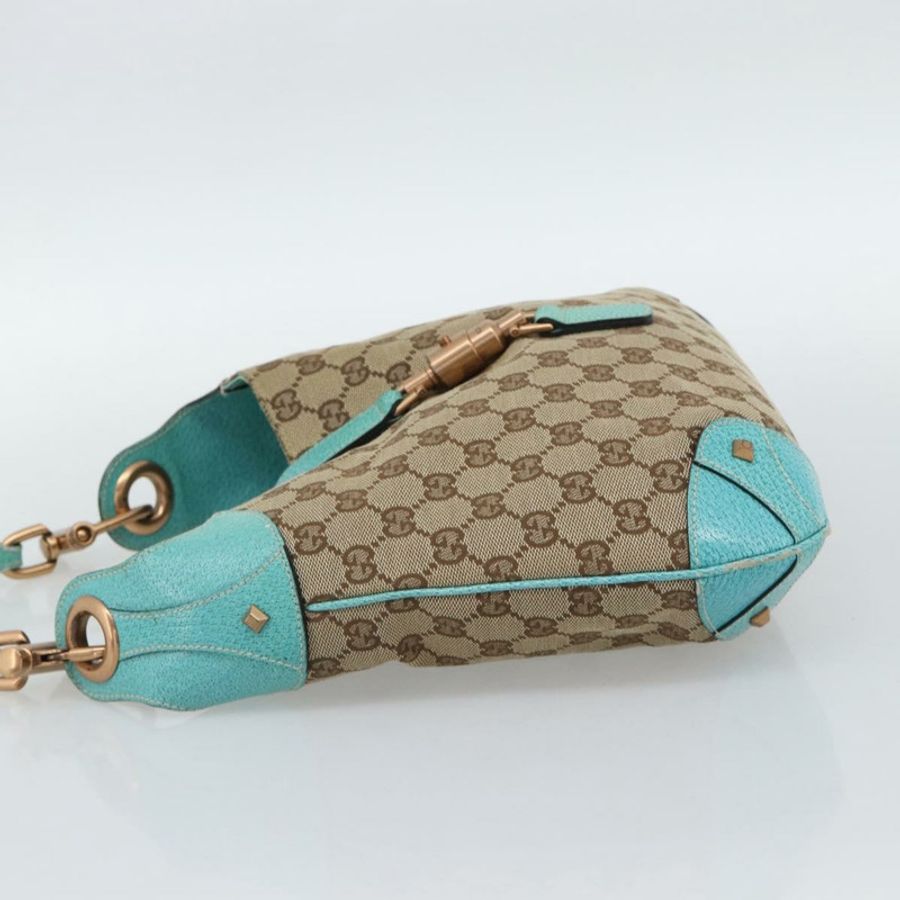 【日本直送】GUCCI GG帆布新款Jackie肩背包 棕色/金色 120888 正品 mr2796V-2