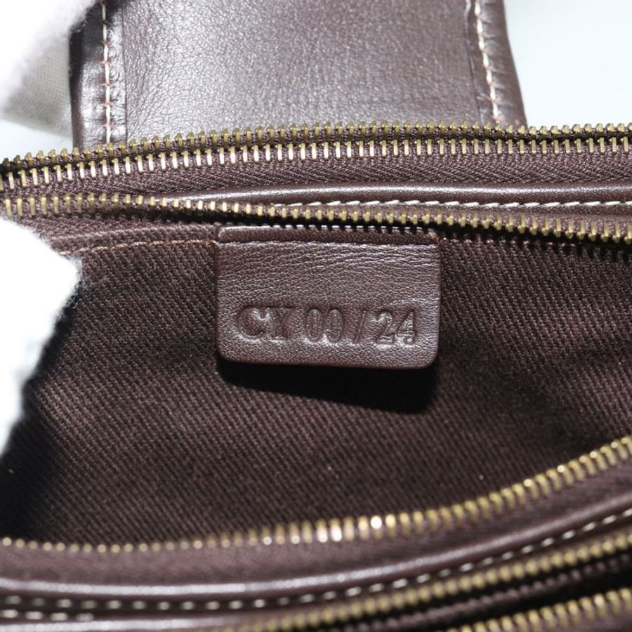 【日本直送】CELINE Macadam帆布手提包 棕色金色 Auth mr2790V-11