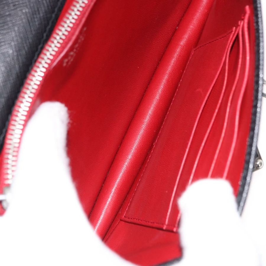 【日本直送】PRADA Robot 鏈條單肩包 Saffiano 黑色銀色 正品 SW2638SM-24