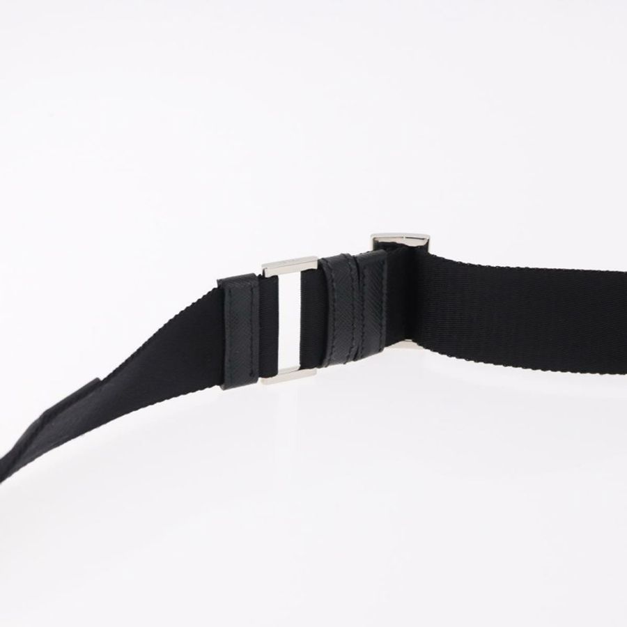 【日本直送】PRADA 肩背包 尼龍 黑色 銀色 正品 SW2639M-6