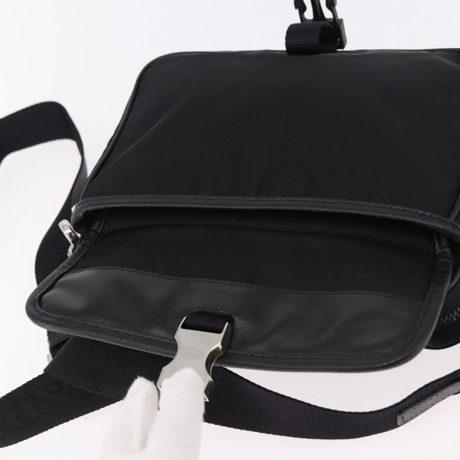 【日本直送】PRADA 肩背包 尼龍 黑色 銀色 正品 SW2639M-8