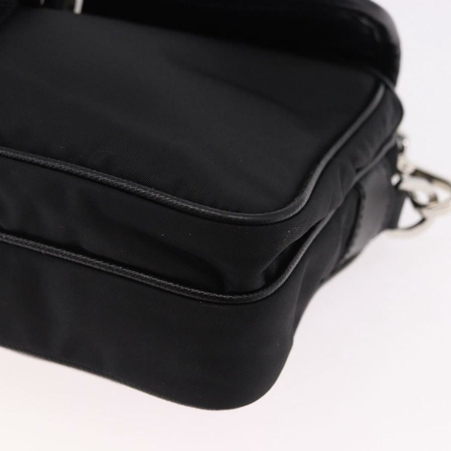 【日本直送】PRADA 肩背包 尼龍 黑色 銀色 正品 SW2639M-13