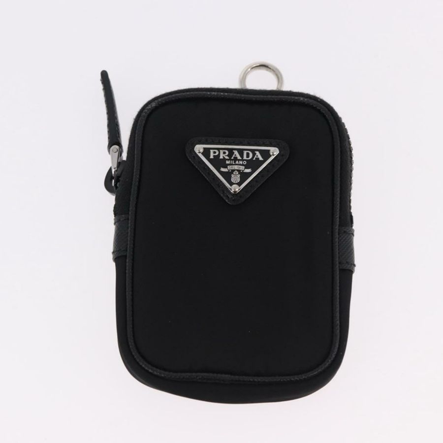【日本直送】PRADA 肩背包 尼龍 黑色 銀色 正品 SW2639M-23