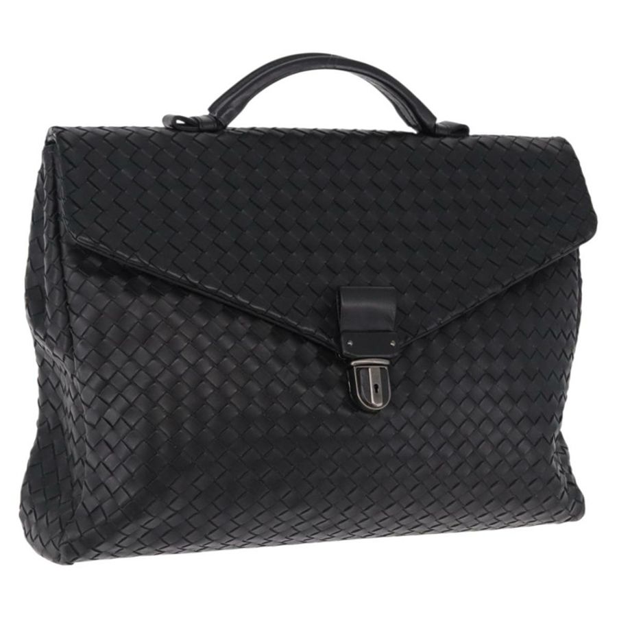 【日本直送】BOTTEGA VENETA INTRECCIATO 公事包皮革黑色 113095 正品 SW2642V-0