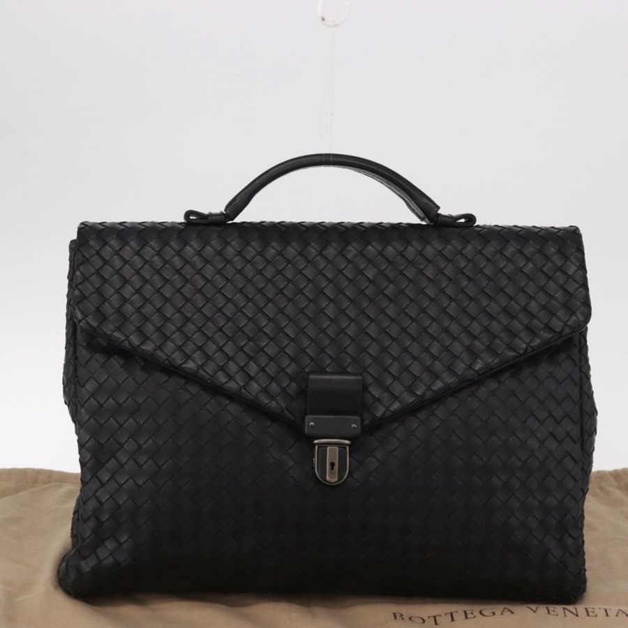 【日本直送】BOTTEGA VENETA INTRECCIATO 公事包皮革黑色 113095 正品 SW2642V-11
