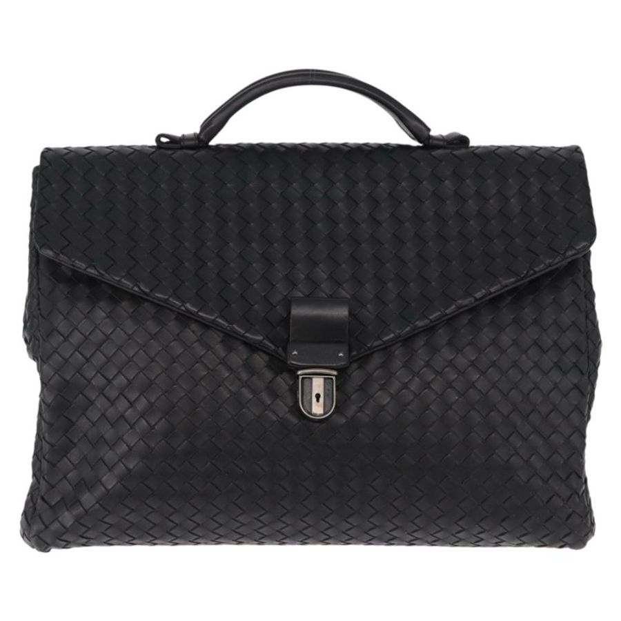 【日本直送】BOTTEGA VENETA INTRECCIATO 公事包皮革黑色 113095 正品 SW2642V-12
