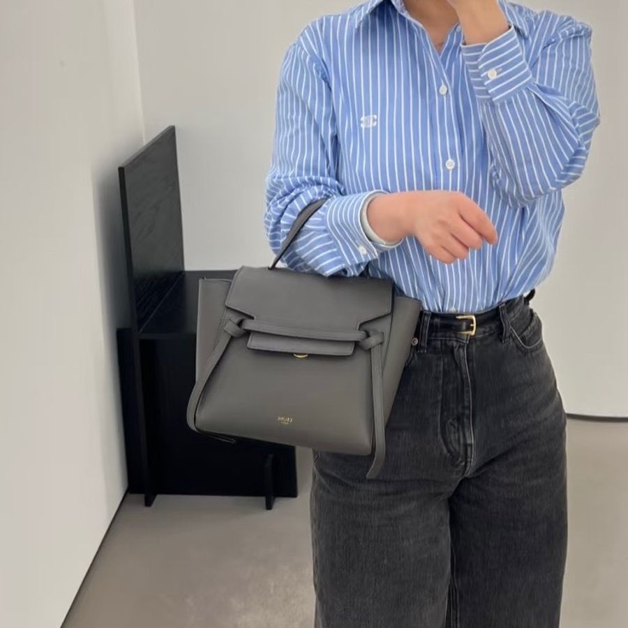 ELINE 賽琳金扣BeIt鯰魚手提單肩斜挎包-7