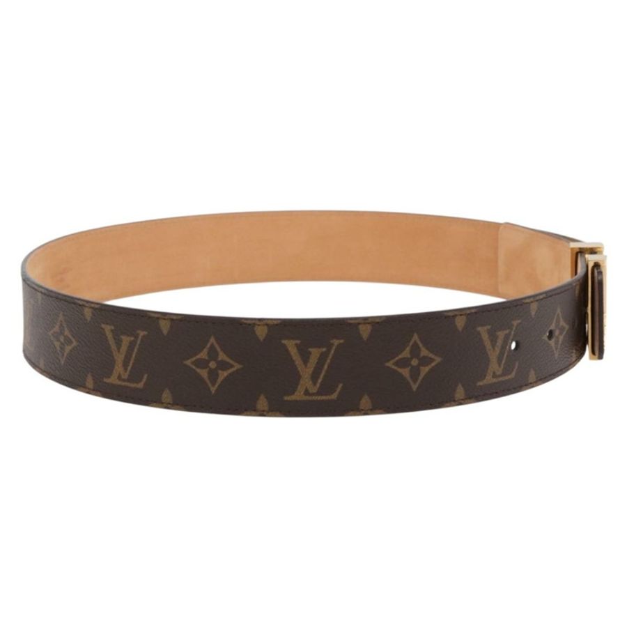 【日本直送】路易威登 Monogram Ceinture LV Initials Belt LV Auth SW2646M-3