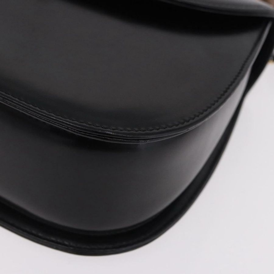 【日本直送】GUCCI 竹節手提包 皮革 兩用 黑色 金色 000 1364 0633 Auth bs36097V-15