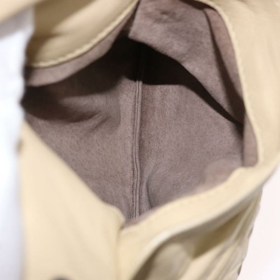 【日本直送】BOTTEGA VENETA INTRECCIATO 鏈條肩背包 皮革 米色 正品 bs36068A-10