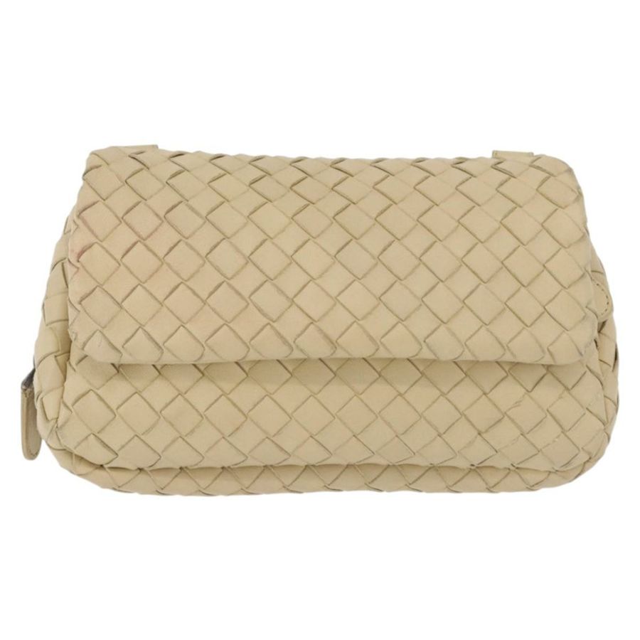 【日本直送】BOTTEGA VENETA INTRECCIATO 鏈條肩背包 皮革 米色 正品 bs36068A-12
