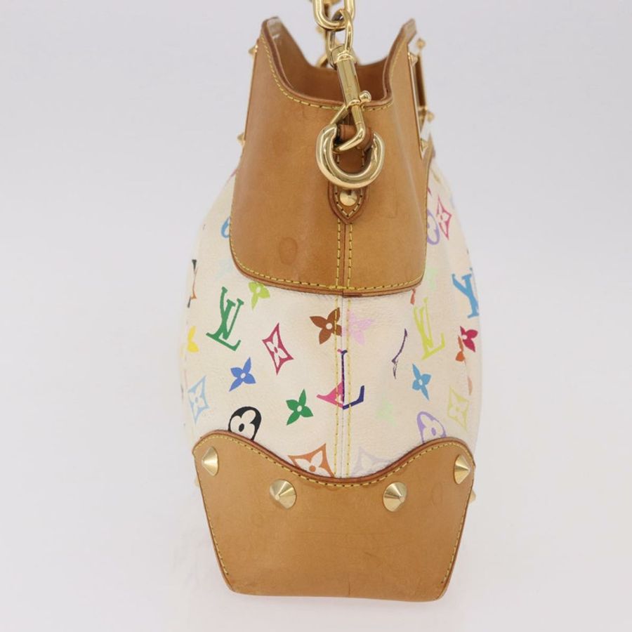 【日本直送】路易威登 Monogram Multicolor Judy MM 手提包 2way 白色 M40255 LV Auth bs36132A-2