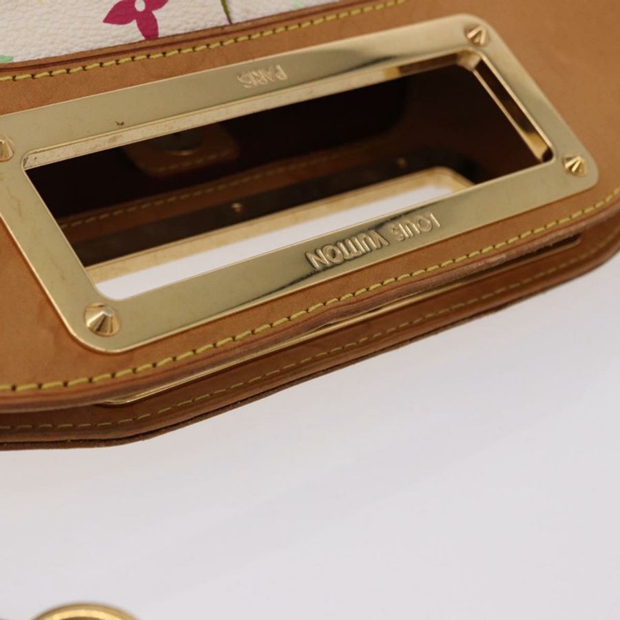 【日本直送】路易威登 Monogram Multicolor Judy MM 手提包 2way 白色 M40255 LV Auth bs36132A-6