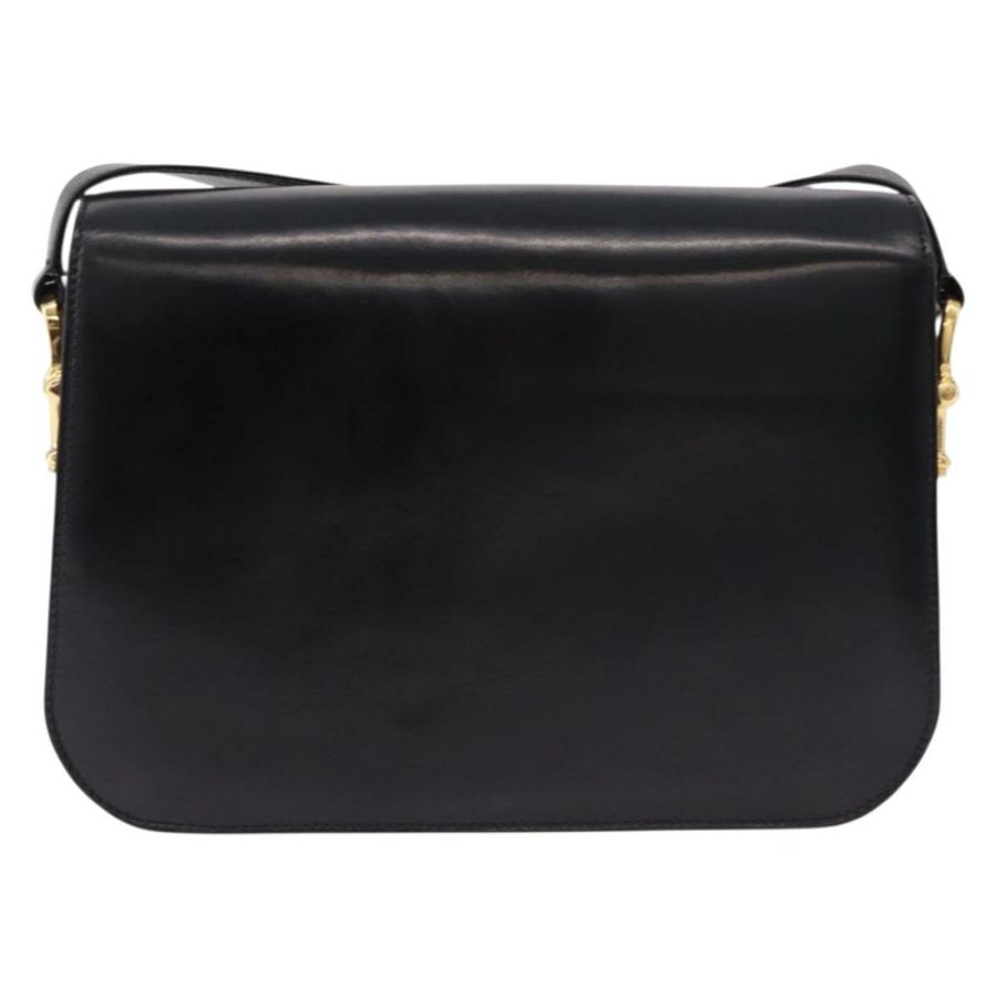 【日本直送】CELINE 黑色金色皮革肩背包 正品 bs36178A-1