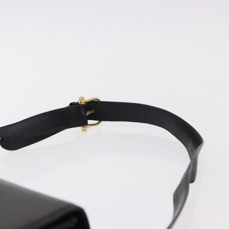 【日本直送】CELINE 黑色金色皮革肩背包 正品 bs36178A-7