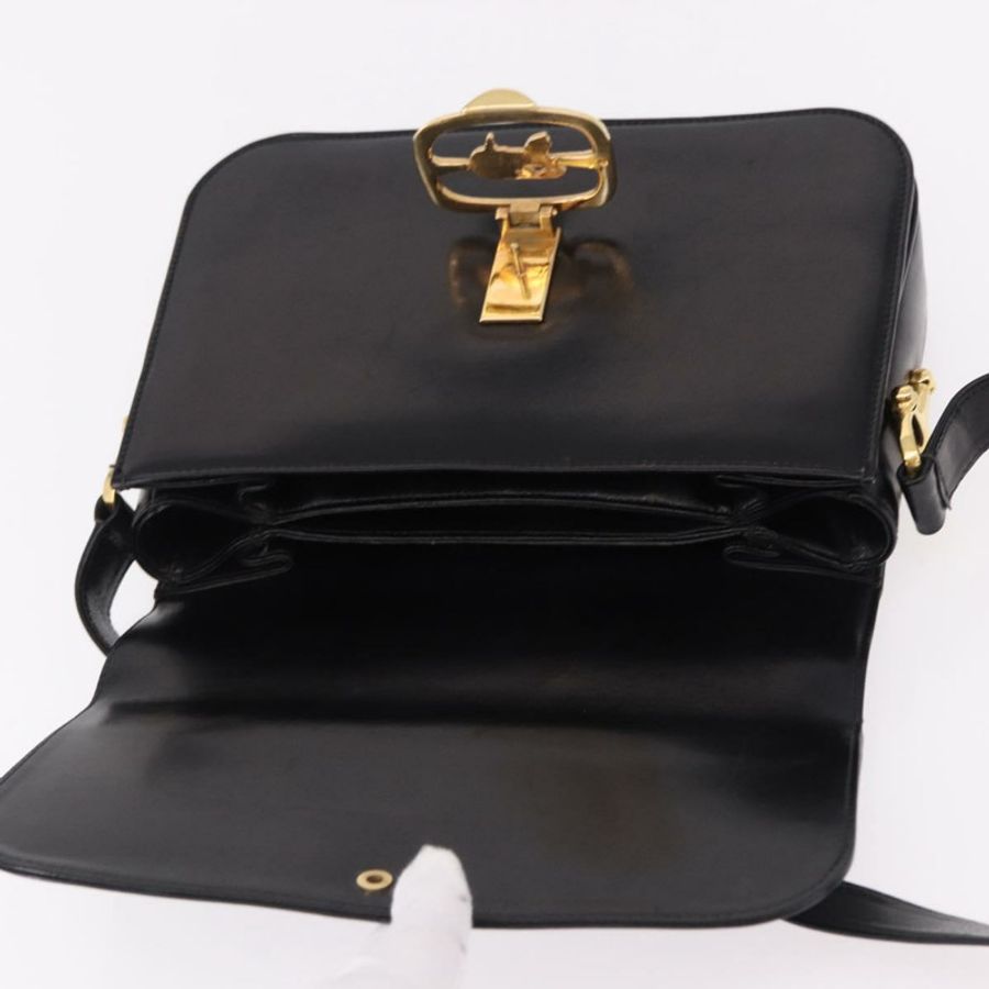 【日本直送】CELINE 黑色金色皮革肩背包 正品 bs36178A-9