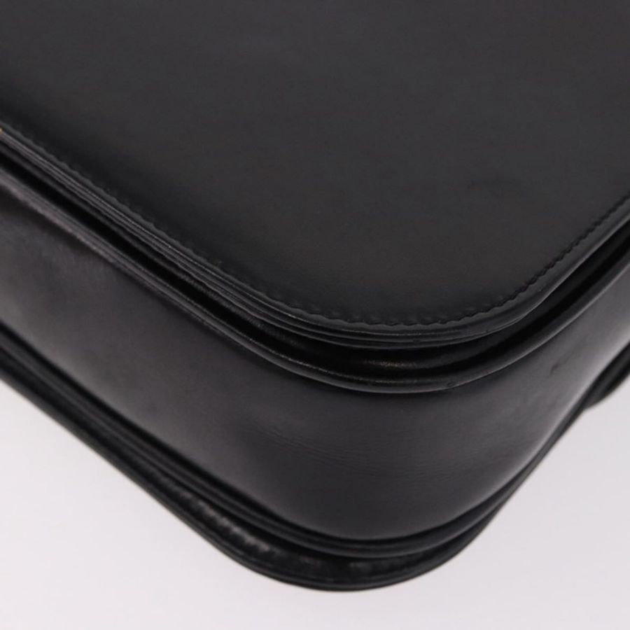 【日本直送】CELINE 黑色金色皮革肩背包 正品 bs36178A-15