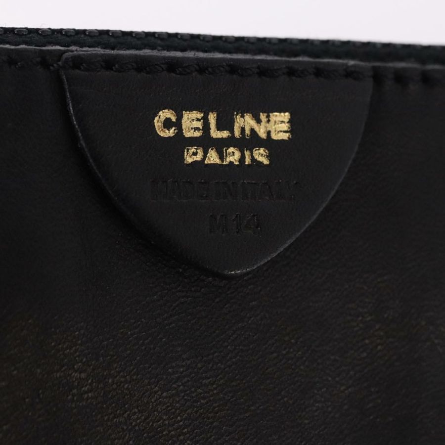 【日本直送】CELINE 手提包 皮革 黑色 金色 正品 bs36094V-11