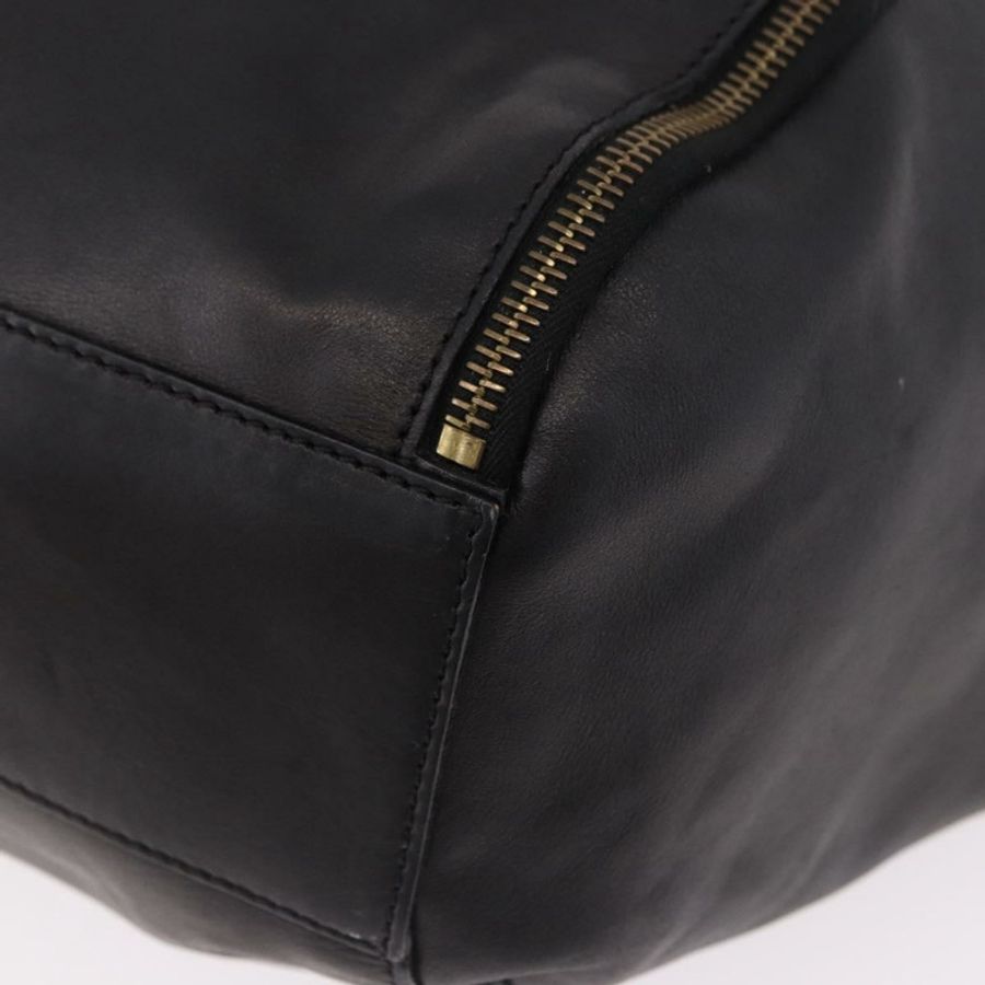 【日本直送】CELINE 手提包 皮革 黑色 金色 正品 bs36094V-14