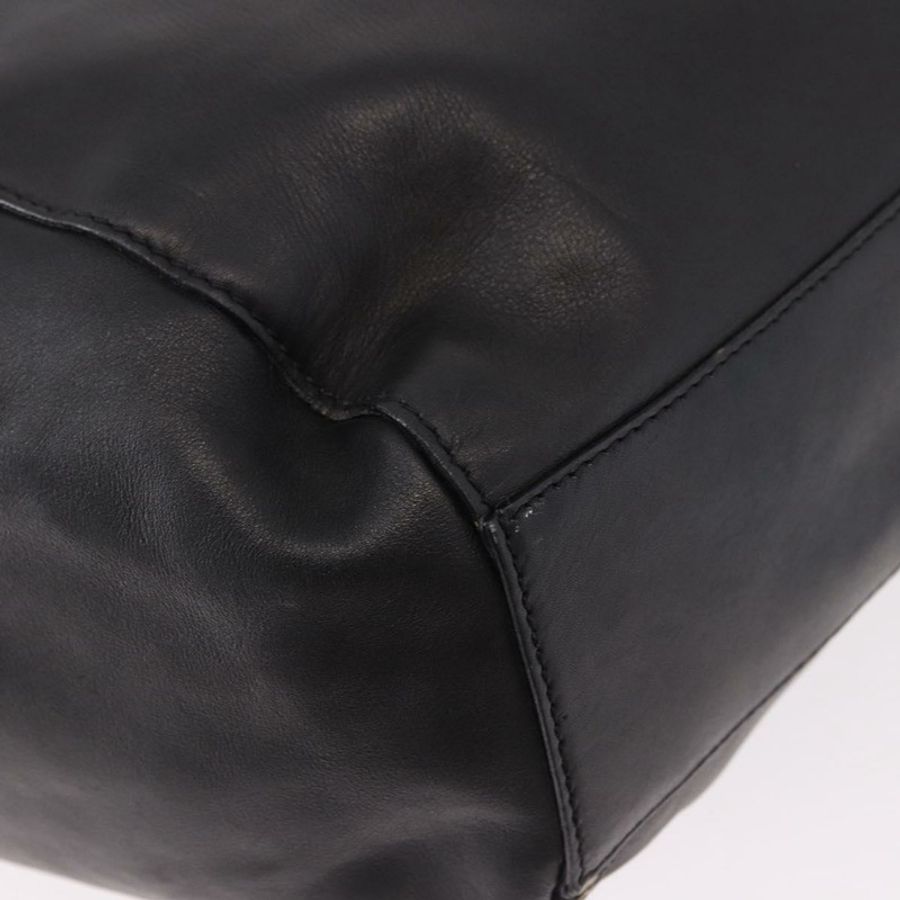 【日本直送】CELINE 手提包 皮革 黑色 金色 正品 bs36094V-15