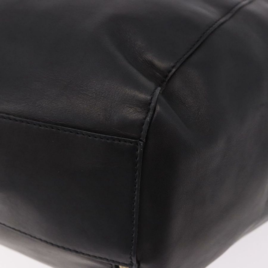 【日本直送】CELINE 手提包 皮革 黑色 金色 正品 bs36094V-16
