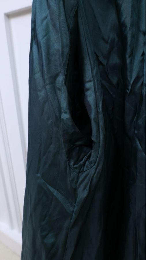 Ceilne墨绿色丝绒棉服外套-13