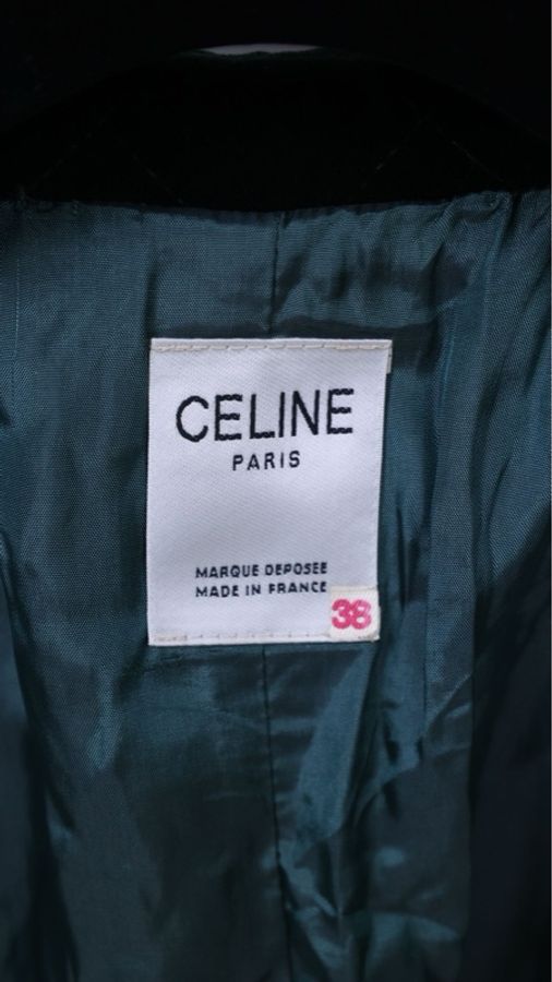 Ceilne墨绿色丝绒棉服外套-16