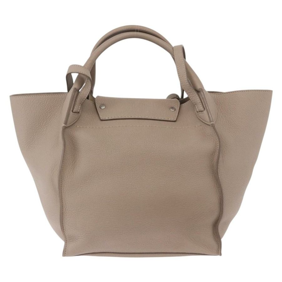 【日本直送】CELINE 大號手提包 小號手提包 皮革 灰色 銀色 正品 bs36059M-1