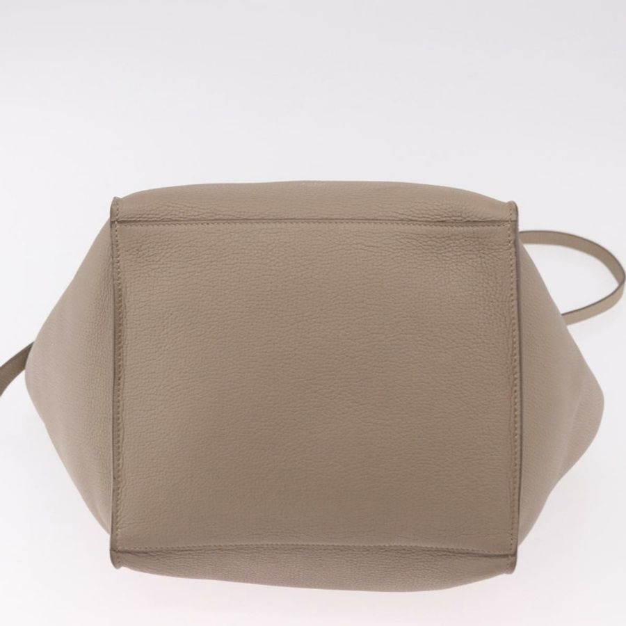 【日本直送】CELINE 大號手提包 小號手提包 皮革 灰色 銀色 正品 bs36059M-4