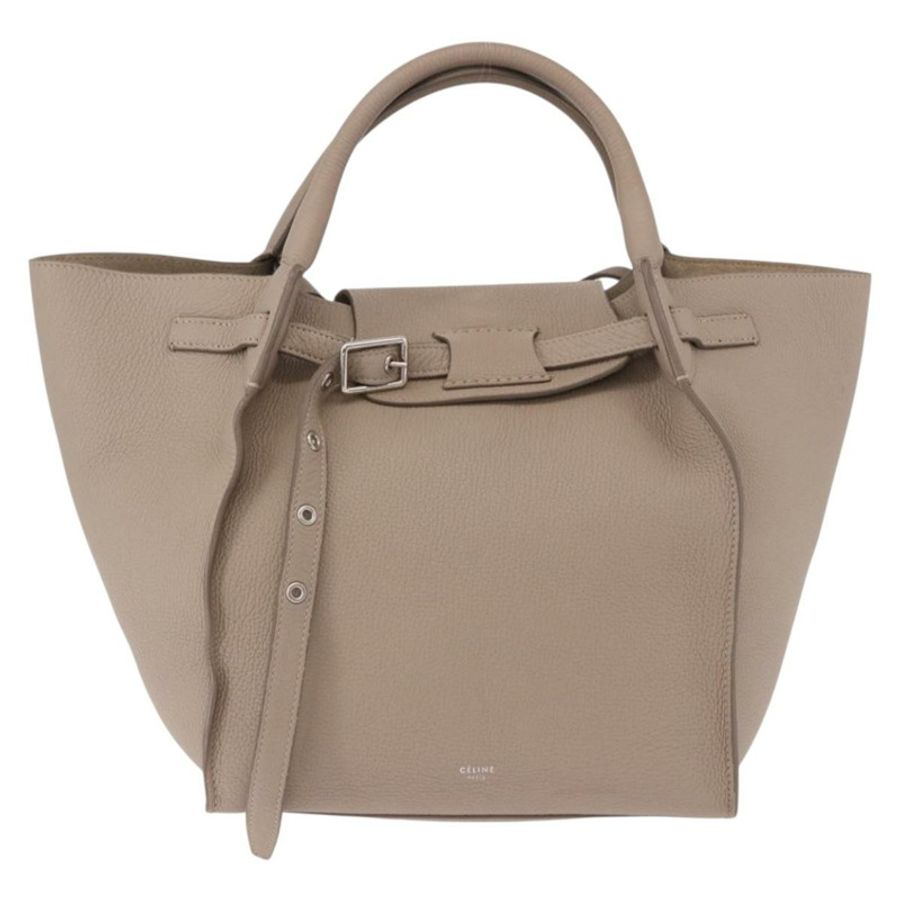 【日本直送】CELINE 大號手提包 小號手提包 皮革 灰色 銀色 正品 bs36059M-12