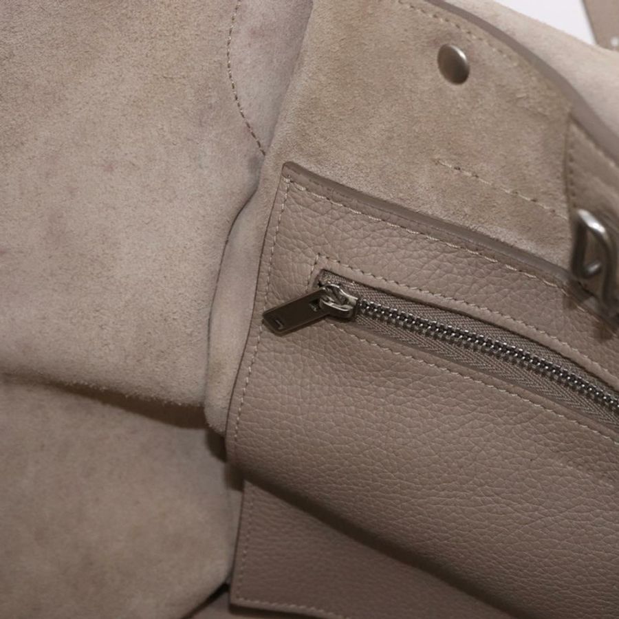 【日本直送】CELINE 大號手提包 小號手提包 皮革 灰色 銀色 正品 bs36059M-22