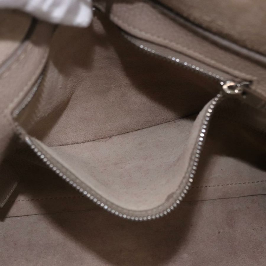 【日本直送】CELINE 大號手提包 小號手提包 皮革 灰色 銀色 正品 bs36059M-23