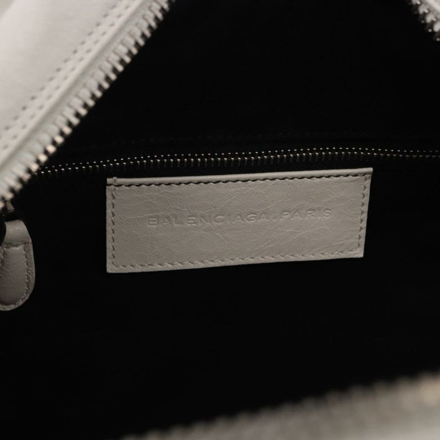 【日本直送】BALENCIAGA Matelasse 手提包,白色銀色皮革,貨號 168031,正品編號 yk20631V-18