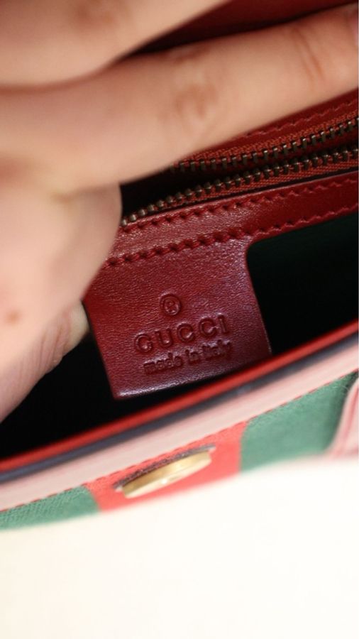 Gucci红金双G链条单肩包-7