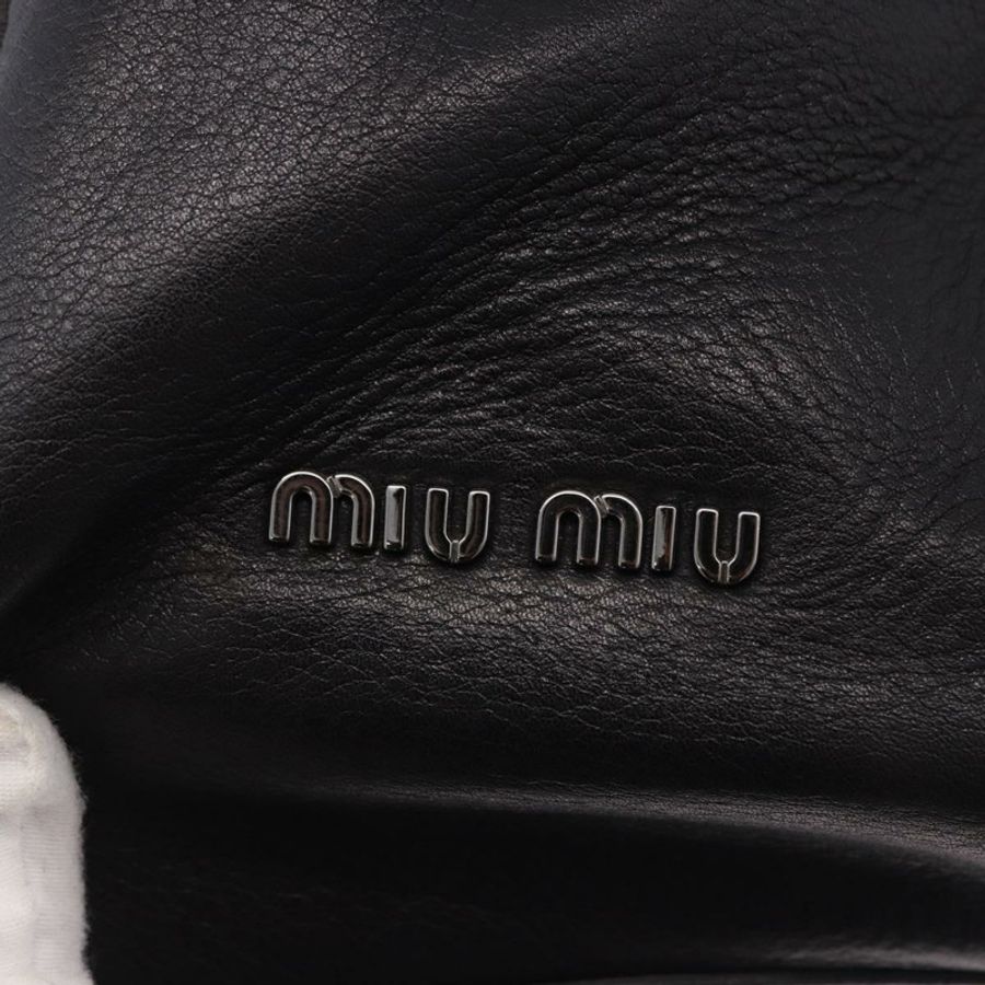 【日本直送】Miu Miu 手提包 皮革 海軍藍 銀色 正品 BA14365A-17