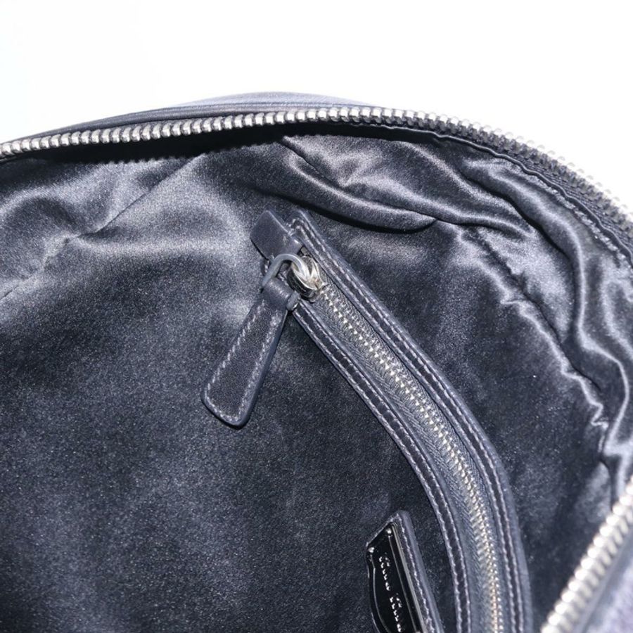 【日本直送】Miu Miu 手提包 皮革 海軍藍 銀色 正品 BA14365A-22