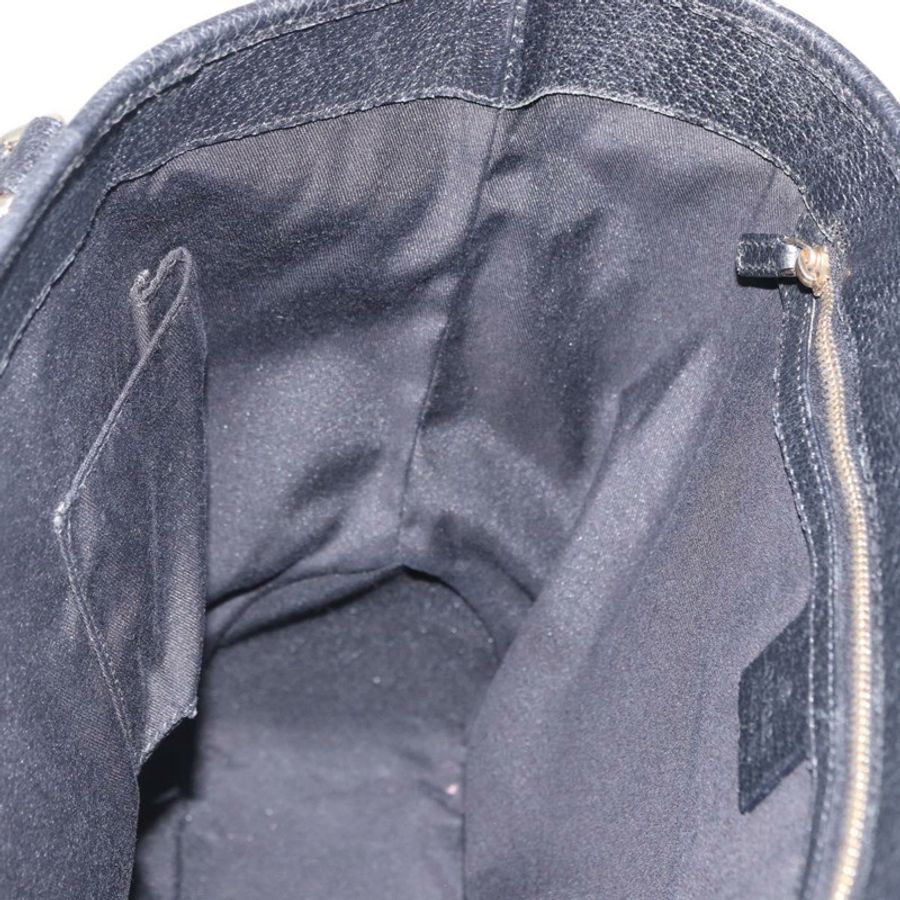 【日本直送】GUCCI Jackie 手提包 帆布 黑色 金色 145818 正品 BA14468A-19