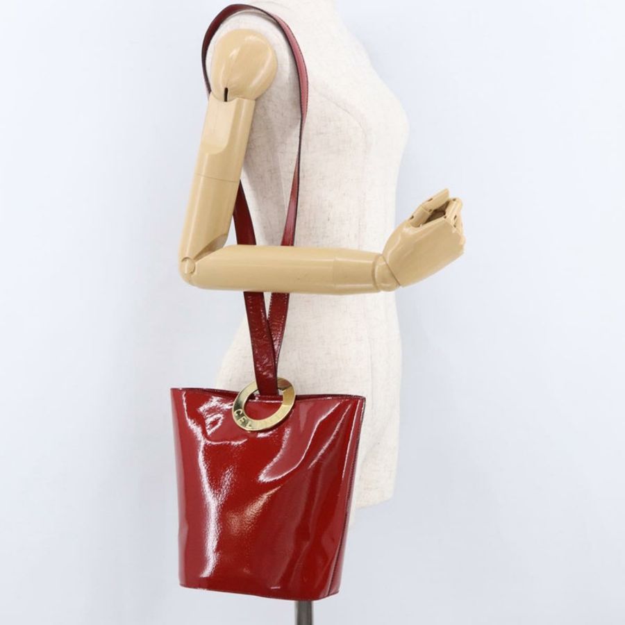 【日本直送】CELINE 漆皮紅金配色單肩背包 正品 BA14422A-22