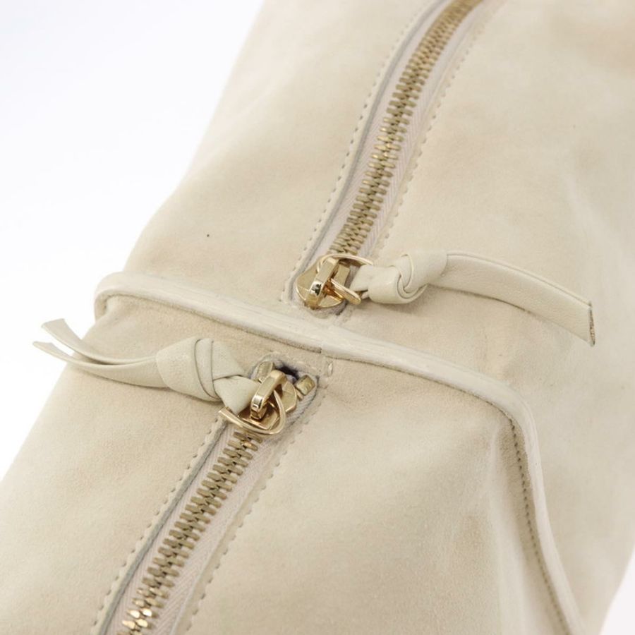 【日本直送】BOTTEGA VENETA 象牙色金色麂皮單肩包 正品 ka5223A-9