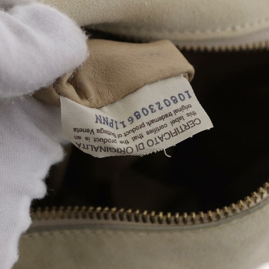 【日本直送】BOTTEGA VENETA 象牙色金色麂皮單肩包 正品 ka5223A-11